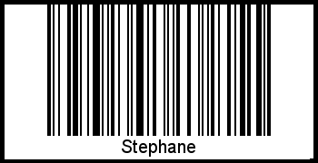 Barcode des Vornamen Stephane