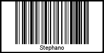 Stephano als Barcode und QR-Code