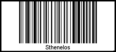 Barcode des Vornamen Sthenelos