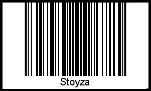 Stoyza als Barcode und QR-Code