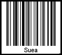 Barcode des Vornamen Suea