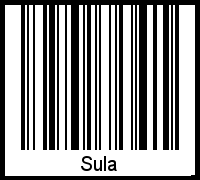 Sula als Barcode und QR-Code