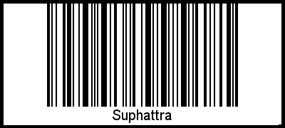Der Voname Suphattra als Barcode und QR-Code