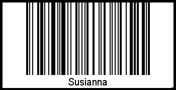 Interpretation von Susianna als Barcode