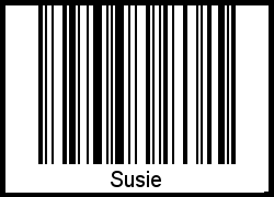 Susie als Barcode und QR-Code