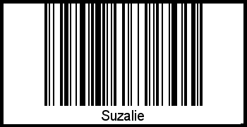 Der Voname Suzalie als Barcode und QR-Code