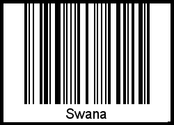 Interpretation von Swana als Barcode