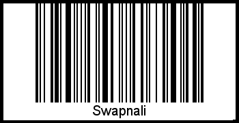 Swapnali als Barcode und QR-Code