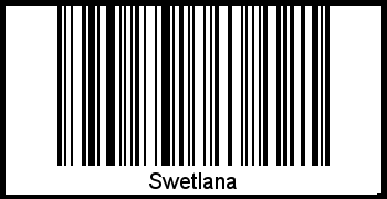 Barcode-Foto von Swetlana