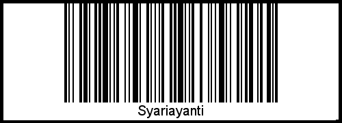 Barcode-Foto von Syariayanti