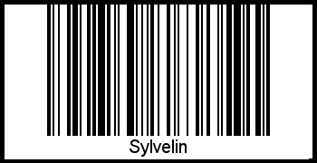 Barcode des Vornamen Sylvelin