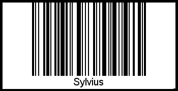 Der Voname Sylvius als Barcode und QR-Code