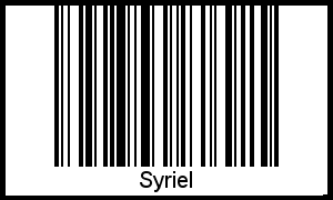 Syriel als Barcode und QR-Code