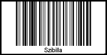 Barcode des Vornamen Szibilla