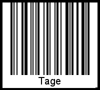 Barcode-Grafik von Tage