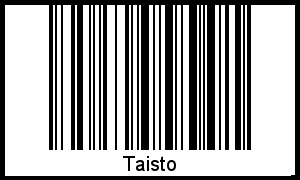 Interpretation von Taisto als Barcode