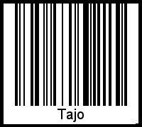 Barcode des Vornamen Tajo