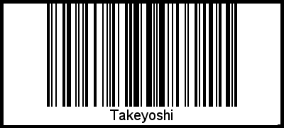 Interpretation von Takeyoshi als Barcode