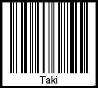 Interpretation von Taki als Barcode