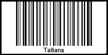 Interpretation von Talliana als Barcode