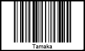 Tamaka als Barcode und QR-Code