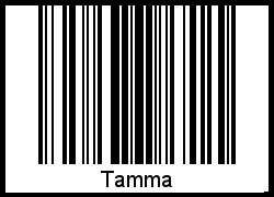 Interpretation von Tamma als Barcode