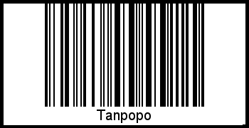 Der Voname Tanpopo als Barcode und QR-Code