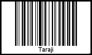 Barcode des Vornamen Taraji
