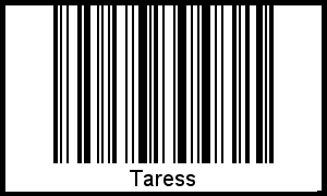Interpretation von Taress als Barcode