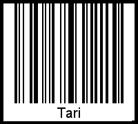 Tari als Barcode und QR-Code