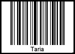 Taria als Barcode und QR-Code