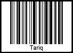 Interpretation von Tariq als Barcode