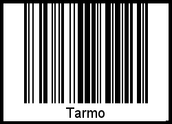 Der Voname Tarmo als Barcode und QR-Code