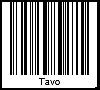 Tavo als Barcode und QR-Code