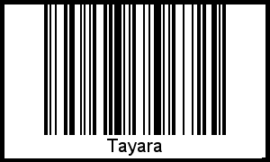 Barcode des Vornamen Tayara