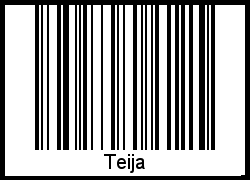 Barcode des Vornamen Teija