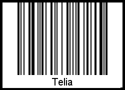 Telia als Barcode und QR-Code