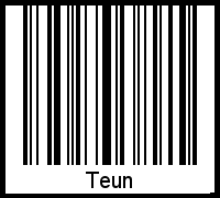 Interpretation von Teun als Barcode