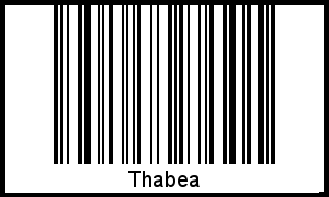 Interpretation von Thabea als Barcode