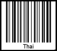 Barcode-Foto von Thai