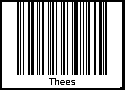 Barcode-Foto von Thees