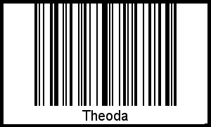 Interpretation von Theoda als Barcode