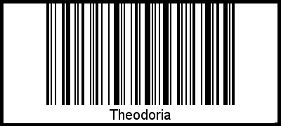 Theodoria als Barcode und QR-Code