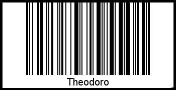 Barcode des Vornamen Theodoro