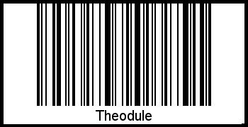 Barcode des Vornamen Theodule