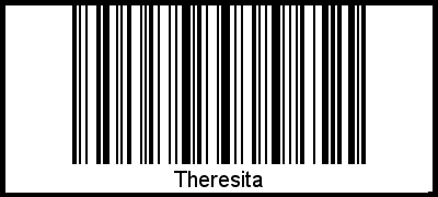 Interpretation von Theresita als Barcode