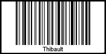 Barcode des Vornamen Thibault
