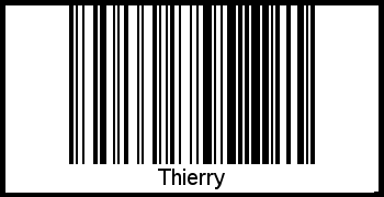 Interpretation von Thierry als Barcode