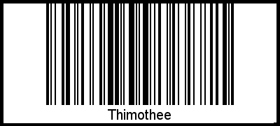 Thimothee als Barcode und QR-Code