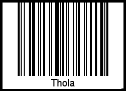 Thola als Barcode und QR-Code